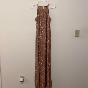 Like New Rose Gold Shimmer Bridesmaid / Prom Dress